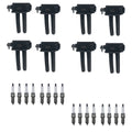 Set of 8 Ignition Coils & 16 Spark Plugs for Dodge 1500 Commander (2006–2010)