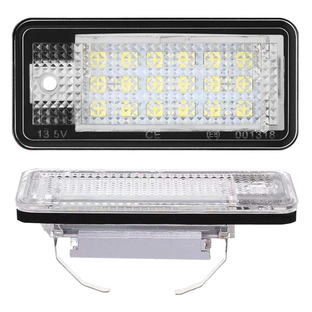 2X CANbus White LED License Plate Light for Audi A3 A4 A5 A6 A8 Q7 S3 RS4