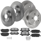 Front & Rear Brake Disc Rotors & Ceramic Pads for Toyota Highlander (2004–2007)