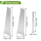 6 Pcs Door Pillar Window Trim for BMW 3-Series (2013–2018) Silver Tone