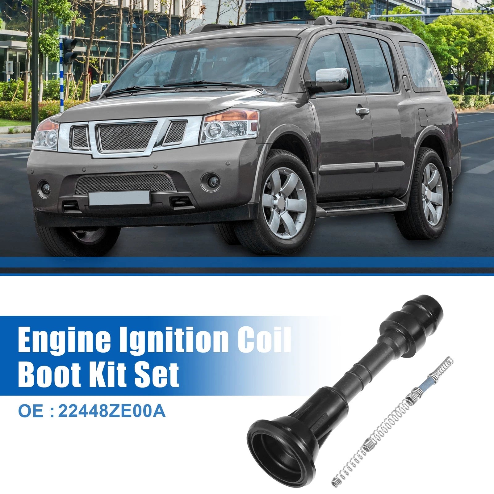 Set of 8 Ignition Coil Boots for Nissan NV2500 (2012–2016) No. 22448ZE00A