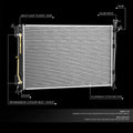 OE Style Aluminum Core Radiator DPI 13863 for Kia Telluride (2020–2024)