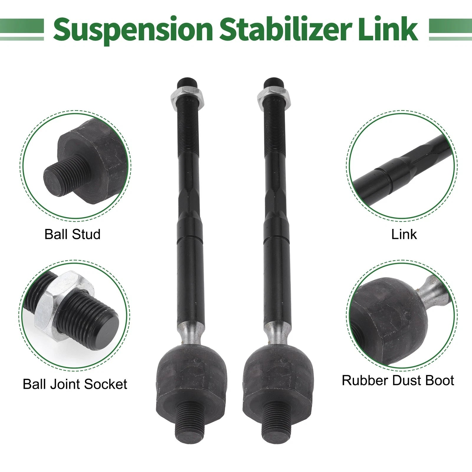 8pcs Front Suspension Kit Tie Rod End Lower Ball Joint for Chevrolet Aveo5 (2006–2011)