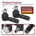 Tie Rod End Kit for Honda Pioneer 700-4 SXS700M4 SXS700M2 (2014–2024)