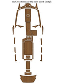 EVA Foam Teak Deck Floor Cockpit Pad for Malibu 22 MXZ (2017–2018)