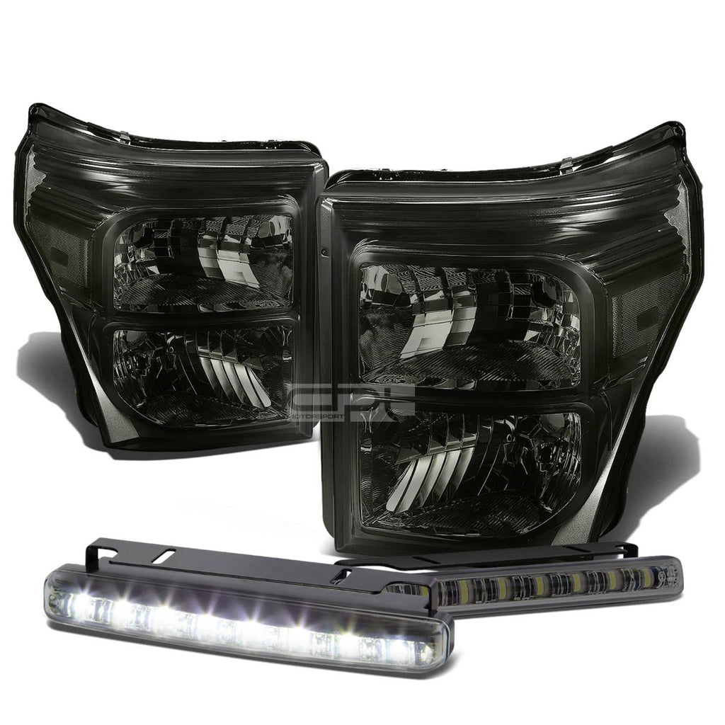 Smoked Housing Head, Bumper, Signal, LED Fog Light Kit for Ford SuperDuty (2011–2016)