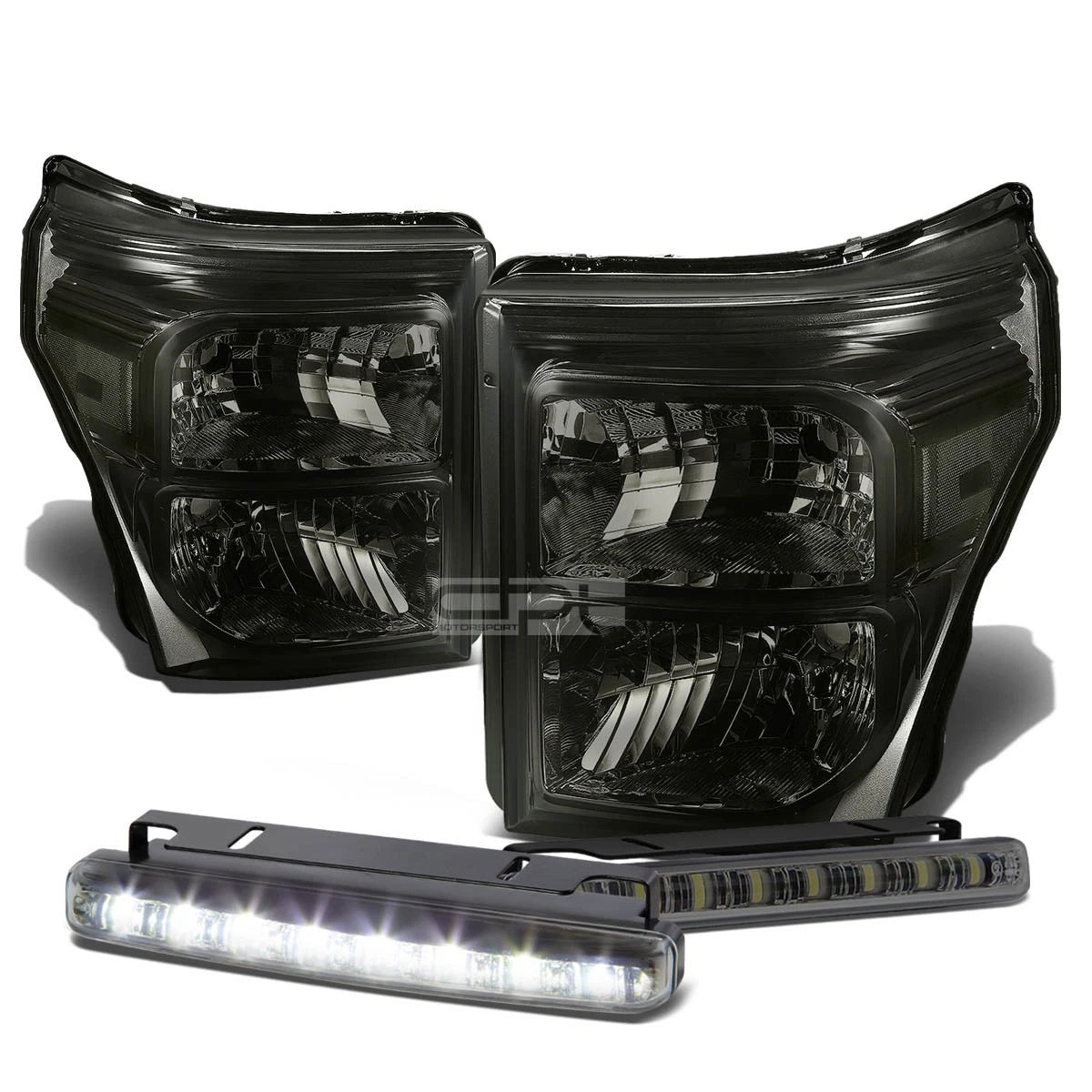 Smoked Housing Head, Bumper, Signal, LED Fog Light Kit for Ford SuperDuty (2011–2016)