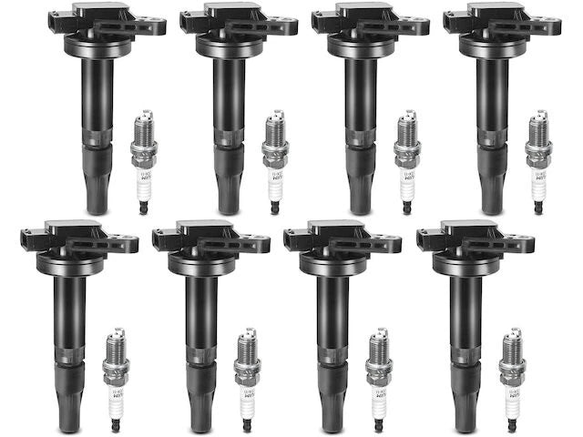 Ignition Coil Set with Spark Plugs for Jaguar XK (2007–2009) KM258PK