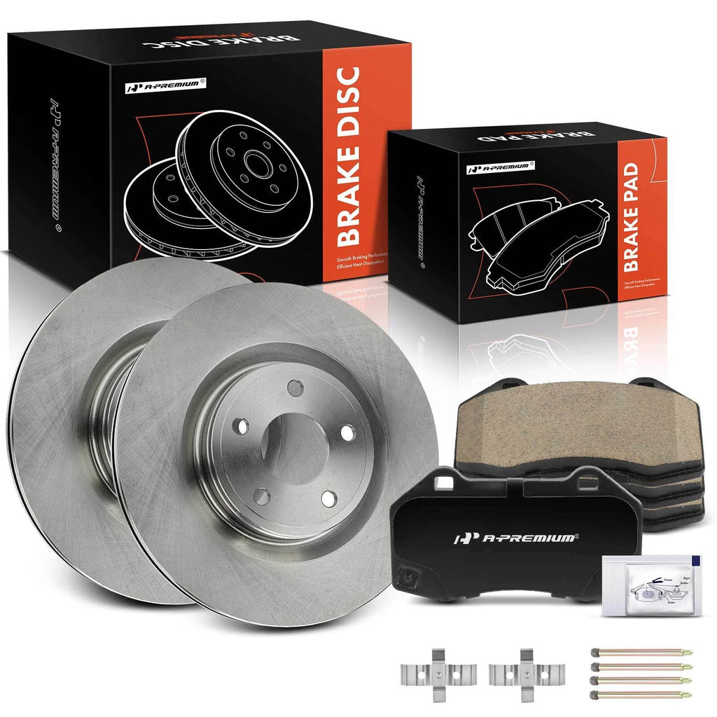 Front Disc Brake Rotors & Ceramic Pads for Chevy HHR (2009–2010)
