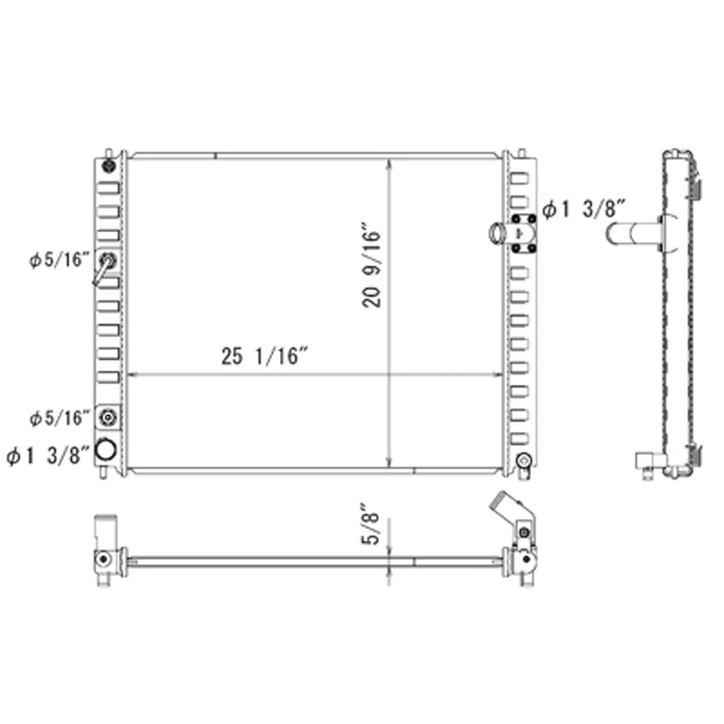 Replacement Plastic/Aluminum Radiator (See compatibility Chart)