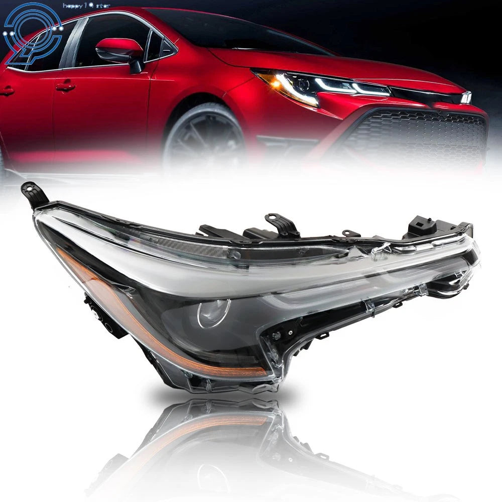 LED Headlight for Toyota Corolla (2020-2022) Black Housing Right Side