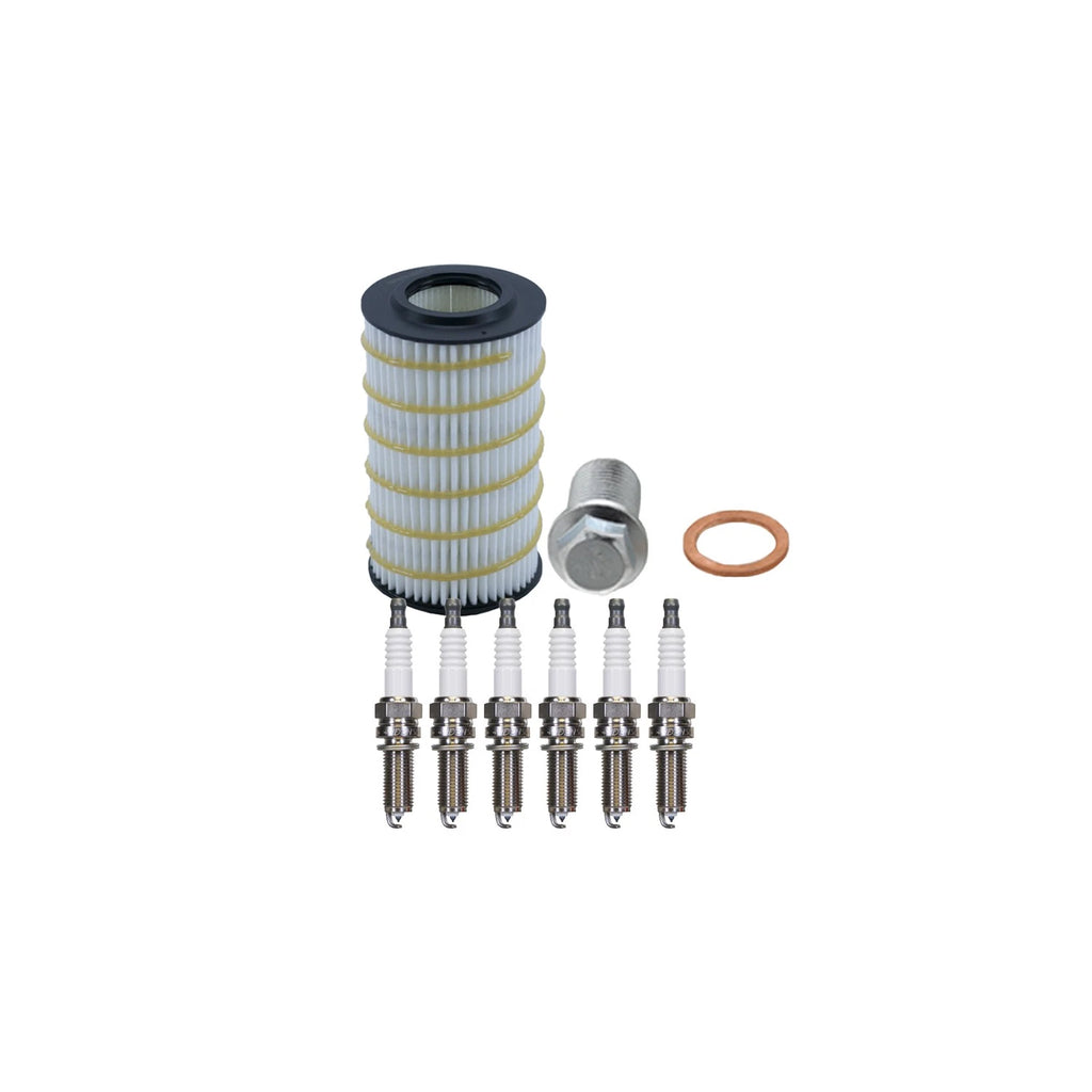 Wix Engine Oil Filter & Denso 6 Iridium LL Spark Plugs for Mercedes W204 (2008–2015)
