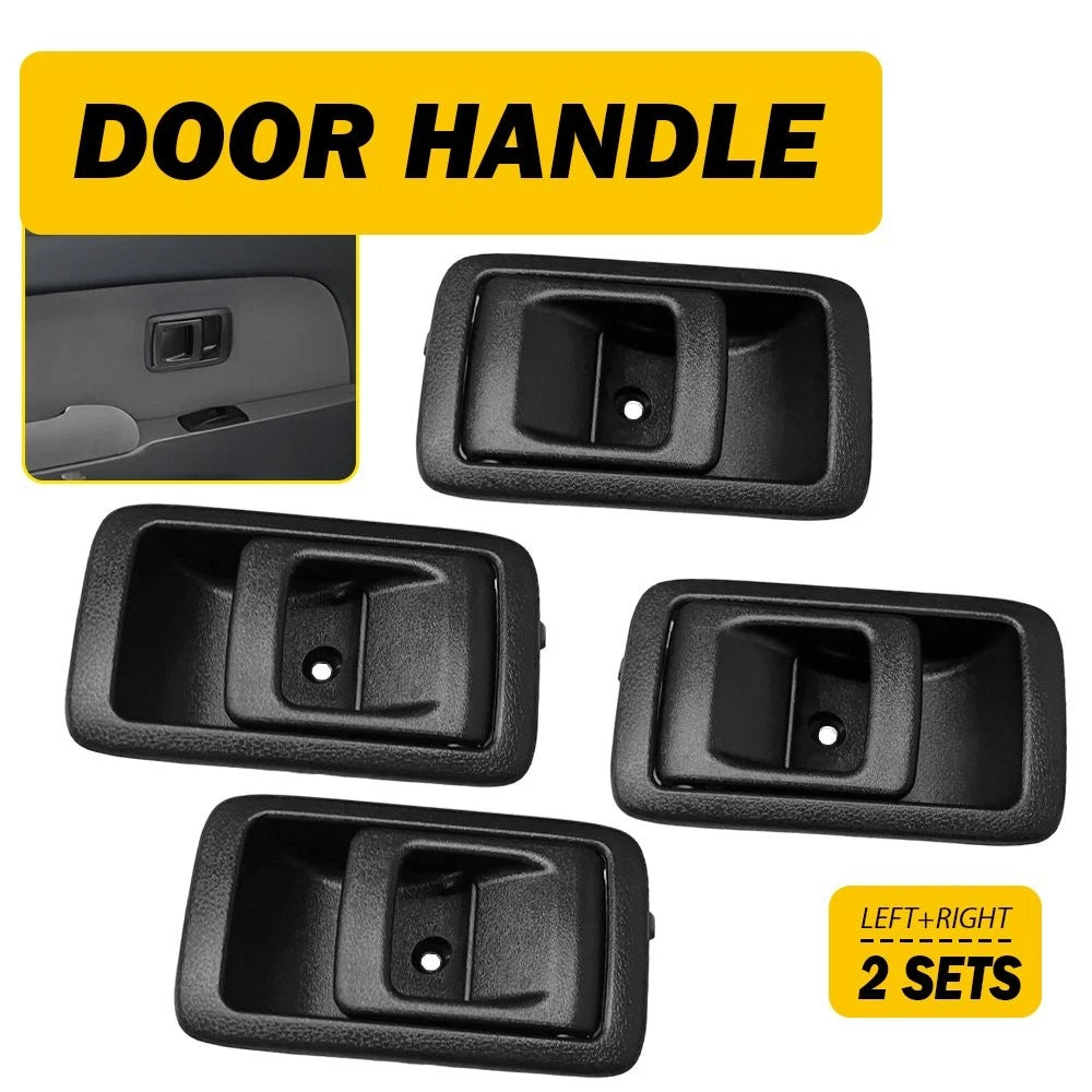 Set of 4 Interior Door Handles for Toyota Tacoma (2001–2004) 4Runner (1996–2002) Black