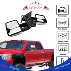 Tow Mirrors for Chevy Silverado GMC Sierra (2014–2018) - Power Heated LED Signal