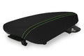 Console Lid Armrest Cover for Hyundai Kona (2018–2020) Carbon Fiber Green Stitch