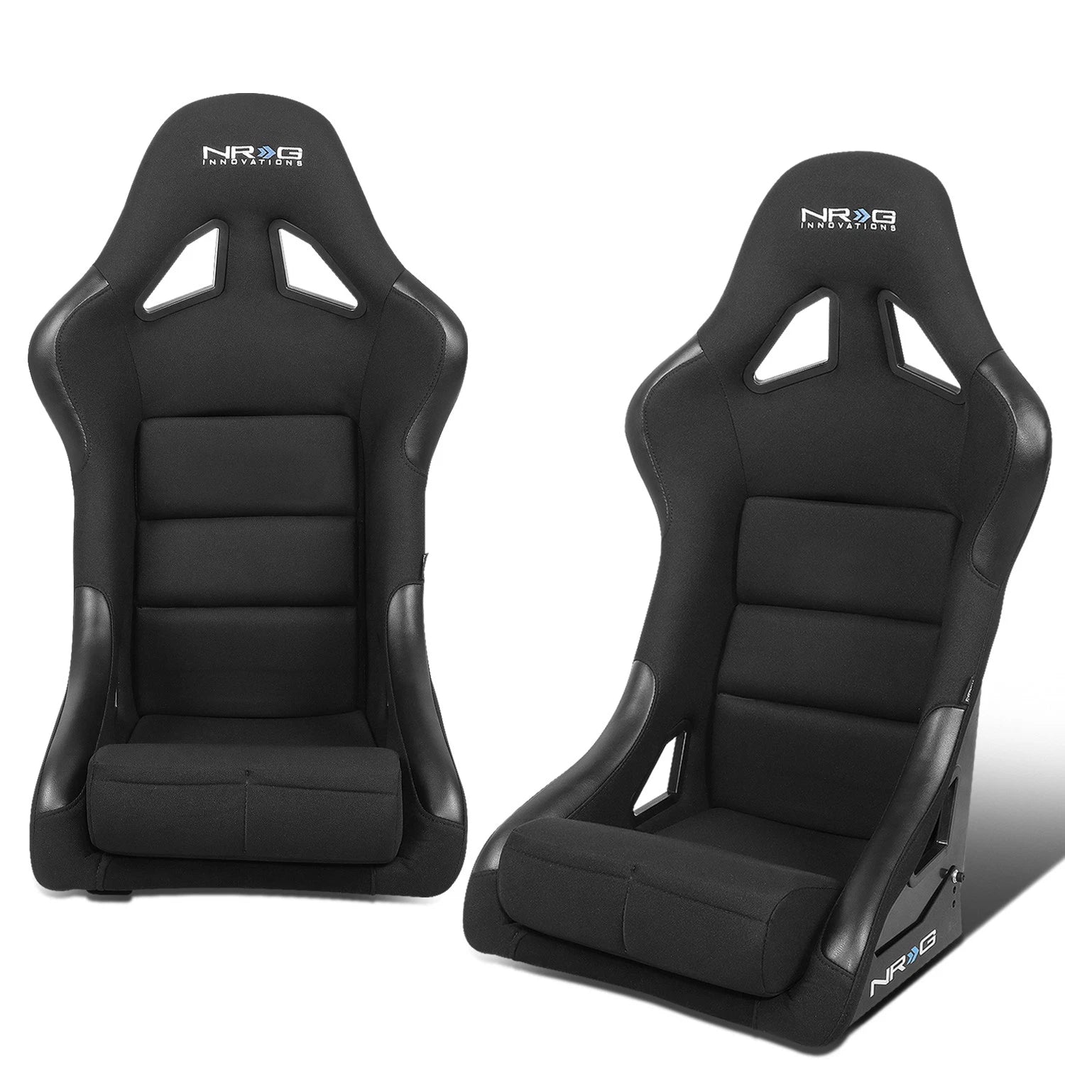NRG 330 Racing Seat with Stainless Steel Adjustable Bracket for Universal Fit