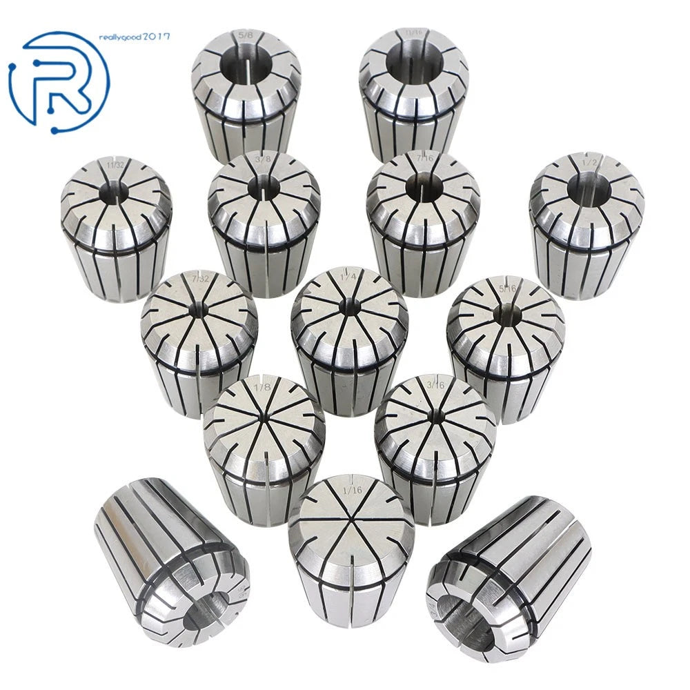 14Pcs ER32 Spring Collet Set for Milling Lathe Engraving Machine