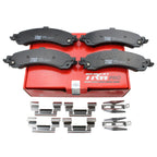 Set of 4 TRW Pro Rear Ceramic Slotted Brake Pads for Cadillac Chevrolet GMC