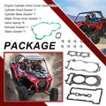 Complete Engine Gasket Rebuild Kit w/ Seal for Polaris RZR Turbo XP 4 S (2017–2021)