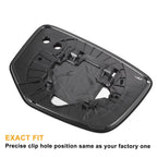 Left Side White Mirror Glass w/ Back for Honda Accord (2008–2010)
