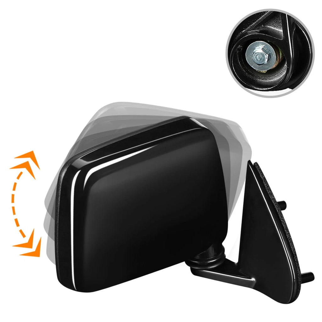OE Style Manual Adjust Side Rear View Mirror RH for Nissan Pathfinder/D21 (1986–1994)