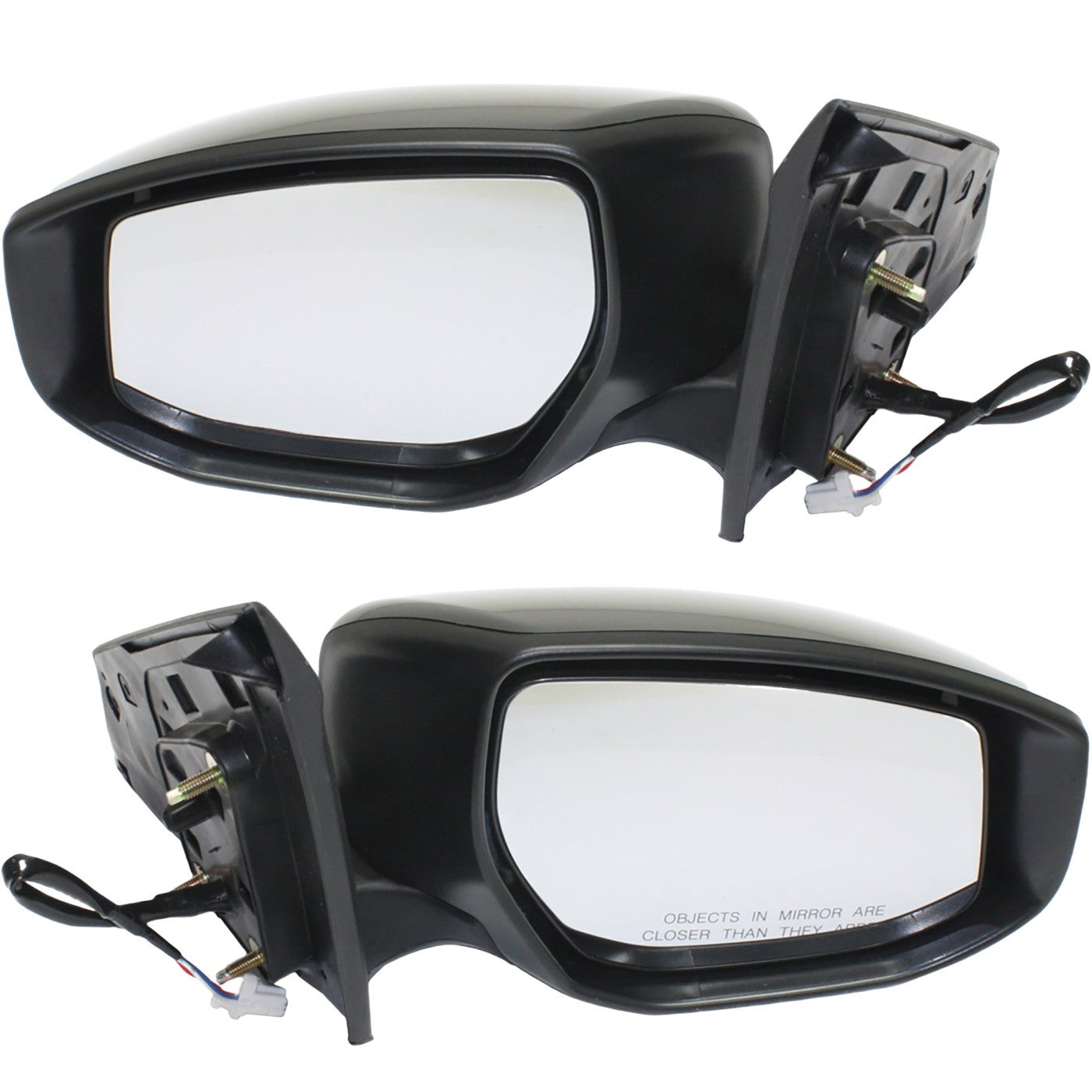 Power Mirror Pair for Nissan Sentra (2013–2018) Manual Folding Paintable