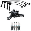 Set of 4 Hitachi Ignition Coils & Denso Iridium TT Spark Plugs for Tucson