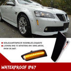 Smoked Amber LED Front Side Marker Lights for G8, Caprice PPV (2008–2017)