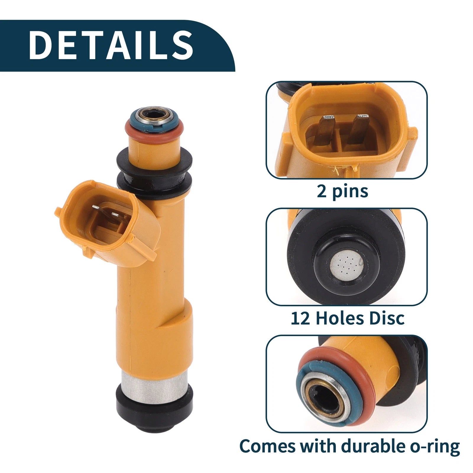 Fuel Injector No. 1571086G00 for Suzuki Swift 1.5 (2007–2011) 1 Pc Orange