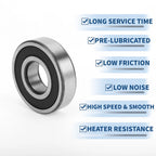 Deep Groove Ball Bearing 6306VV for Scooter Skateboard Wheel (30x72x19mm)