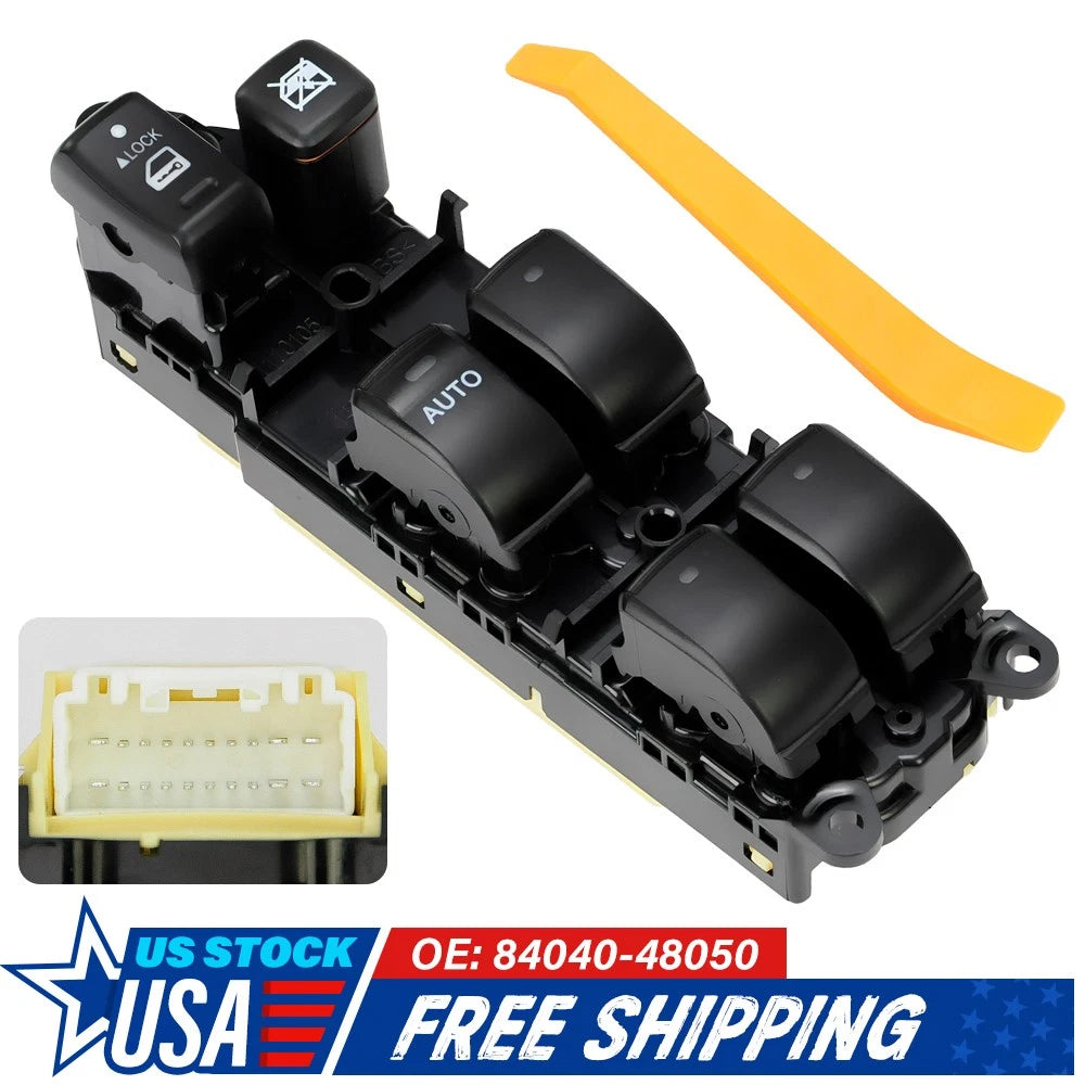 Driver Master Left Electric Power Window Switch for Toyota Highlander (2001–2007)