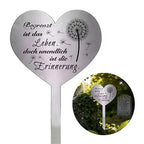 Stainless Steel Heart Shaped Grave Decoration for Loved Ones