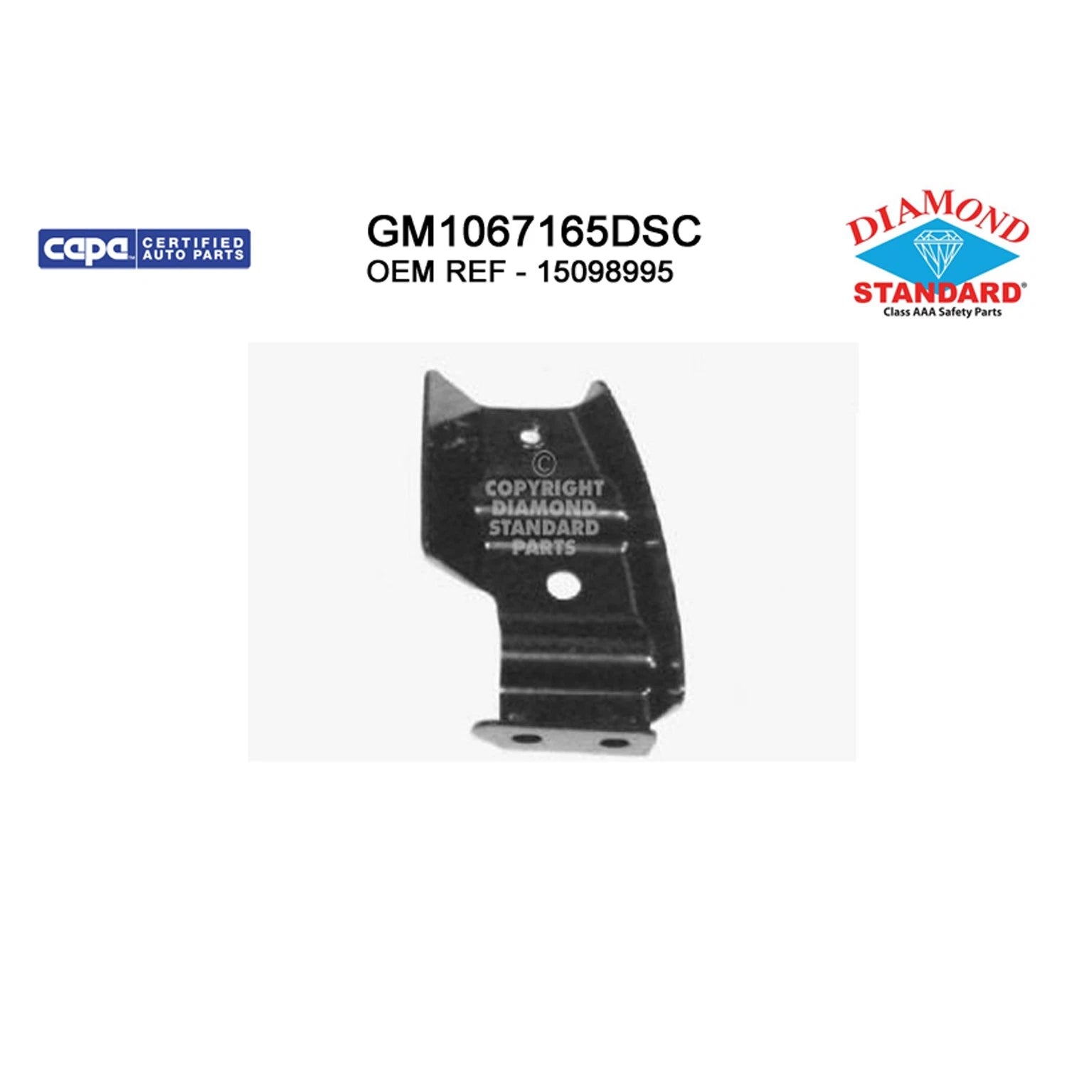 Replacement Steel Front Passenger Side Outer Bumper Bracket-See Compatible Chart
