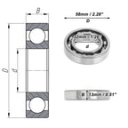 Deep Groove Ball Bearing for Scooter Skateboard (32x58x13mm)