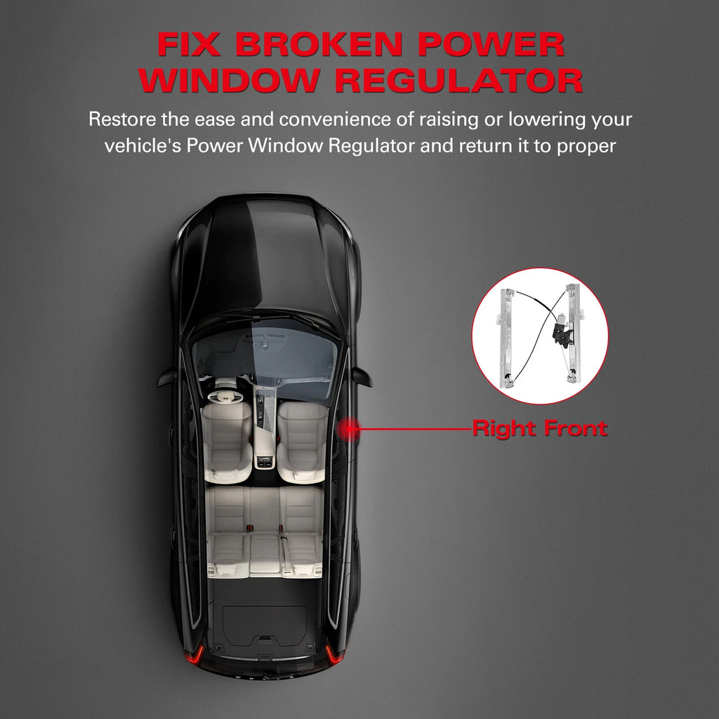 Front Right Window Regulator w/ Motor for Chrysler Town & Country (2008–2016)