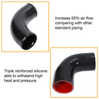 12Pcs Turbo 2.5" Aluminum Intercooler Piping Kit for Universal Fit