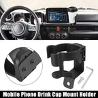Adjustable Phone Drink Cup Mount Holder Set for Suzuki Jimny (2019–2021)