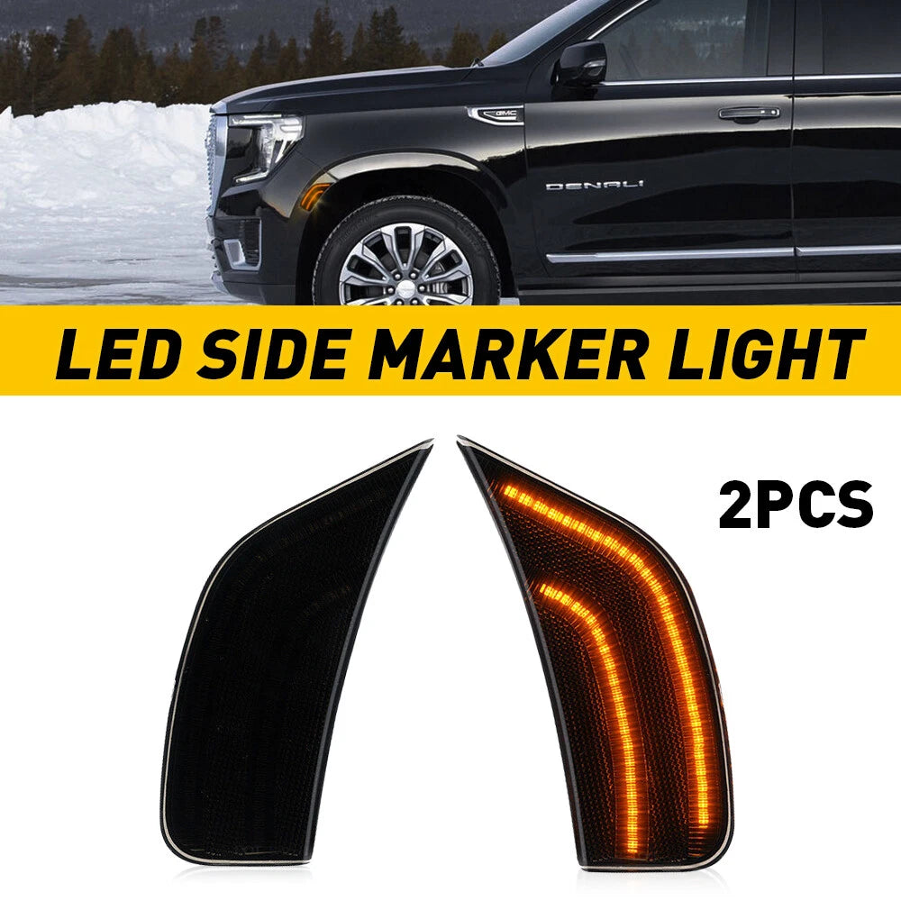 LED Side Marker Lamp Turn Signal Light for Cadillac Escalade GMC Yukon (2021–2022)