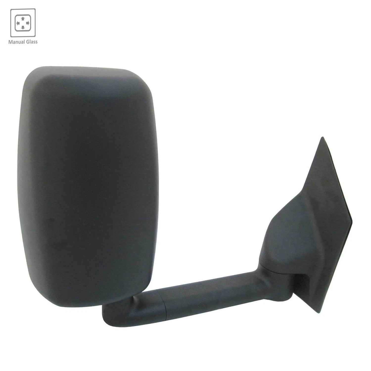 Replacement Black Smooth Passenger Side Manual Door Mirror for See Chart