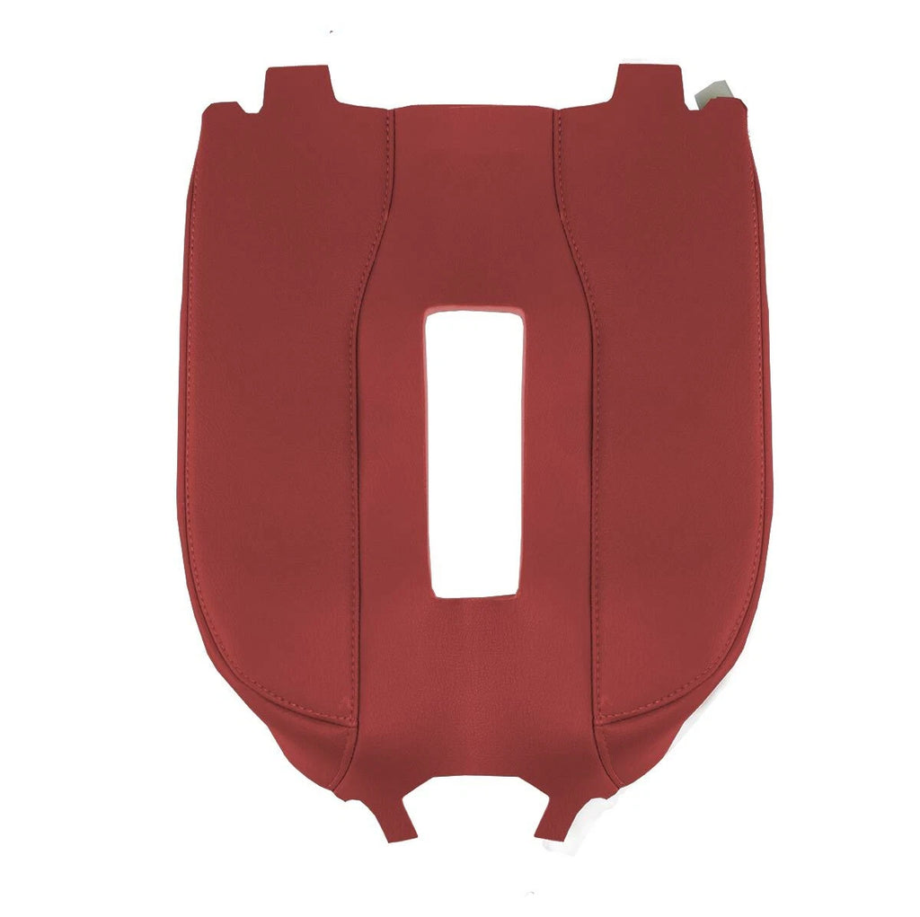 Leather Console Lid Bucket Cover for Chevrolet Silverado (2019–2020) Red