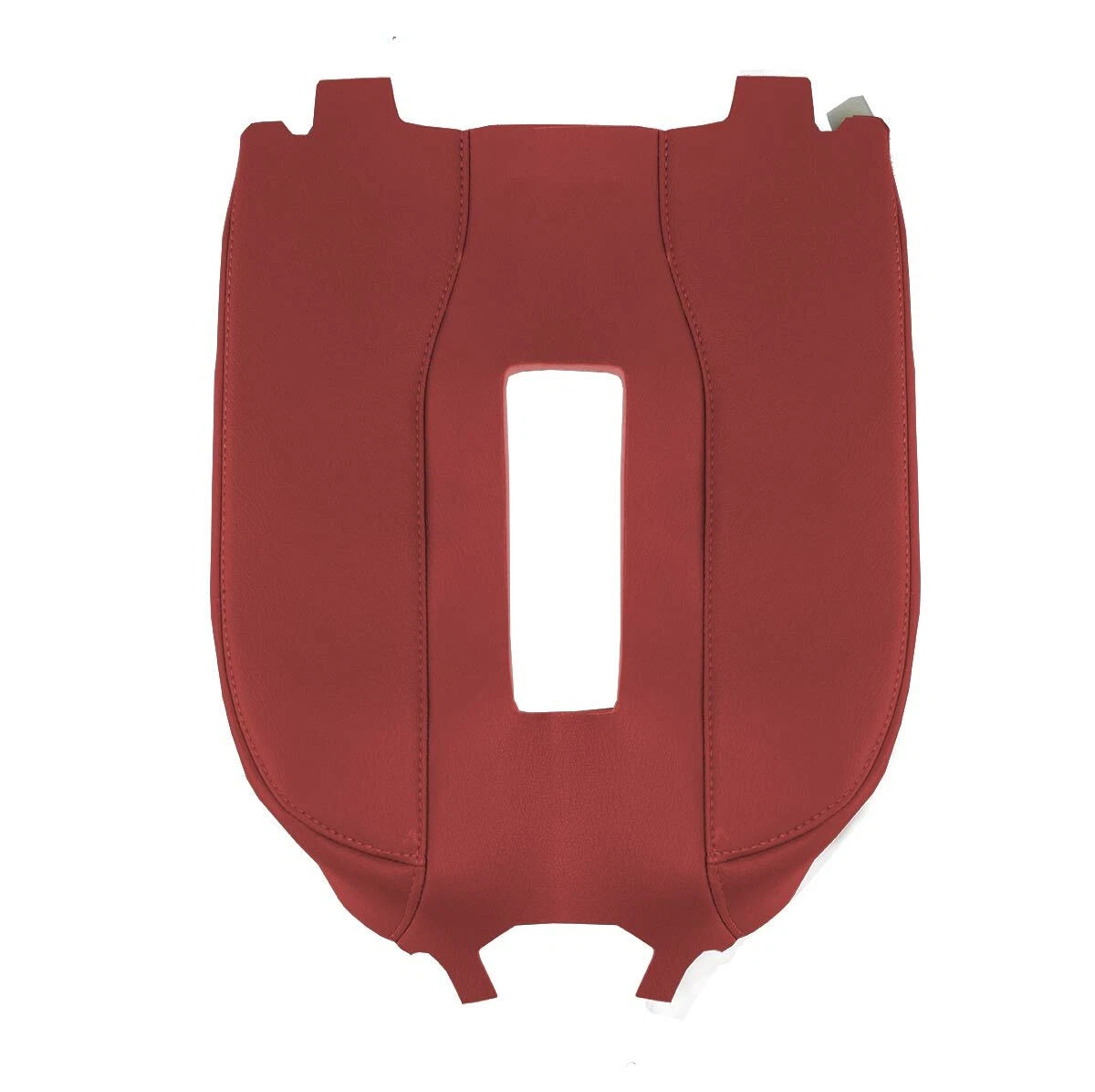 Leather Console Lid Bucket Cover for Chevrolet Silverado (2019–2020) Red