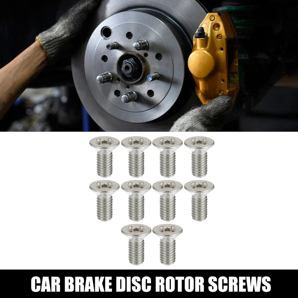 10pcs Brake Disc Rotor Screws Bolts Kit 93600-06014-0H for Honda Accord Civic (2003–2021)
