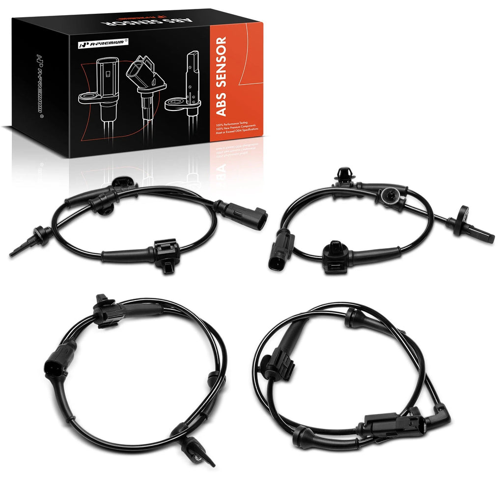 Set of 4 ABS Wheel Speed Sensors for Chevy Caprice SS (2014–2017)