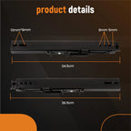 Universal Seat Base Sliders Rail Brackets for Car Bucket Seats (Double Lock)