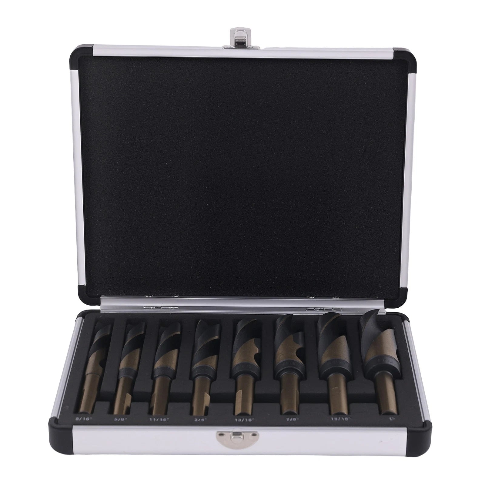 8-Piece Wood Drilling Bit Kit HSS with Case