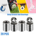 20 Pcs MR148ZZ Deep Groove Ball Bearings for Cars (8x14x4mm)