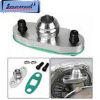 Turbo Oil Drain Outlet Flange Gasket Adapter Kit 10AN for T3 T4