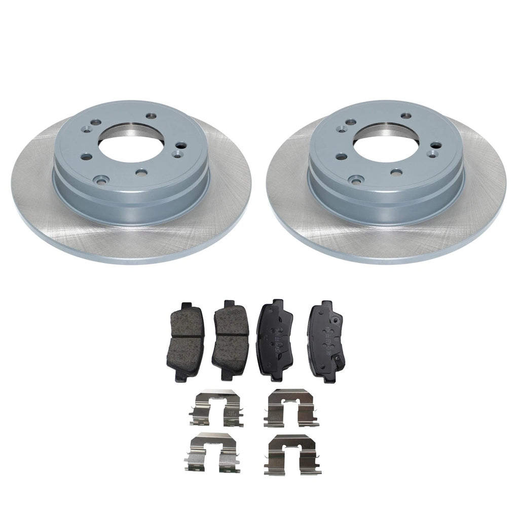 DuraGo Rear Rotors & Akebono ProACT Ceramic Brake Pads for Azera Sonata (2006–2015)