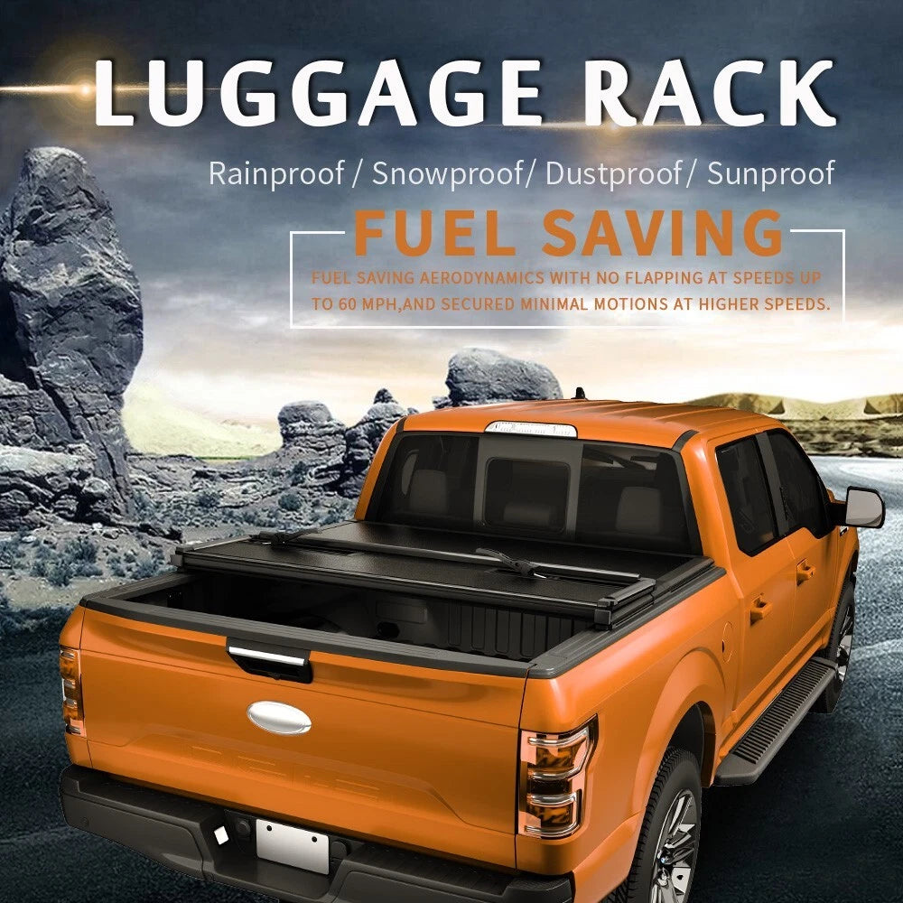 Hard Tri-Fold Tonneau Cover for Toyota Tacoma (2005–2018) 6FT Bed