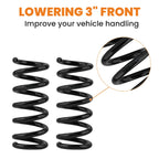 3" Front Lowering Coil Springs Drop Kit for Chevy GMC C1500 (1988–1998)